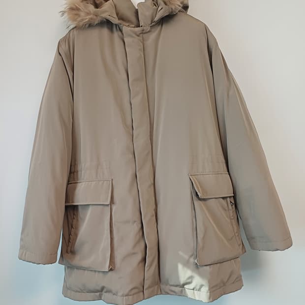 [거위털/풀구성] 지오송지오 리얼 라쿤 퍼 구스다운 사파리 점퍼