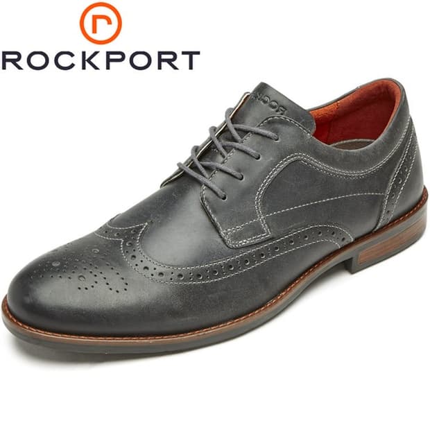 ROCKPORT 락포트 더스틴 윙팁 구두 로퍼 그레이 260