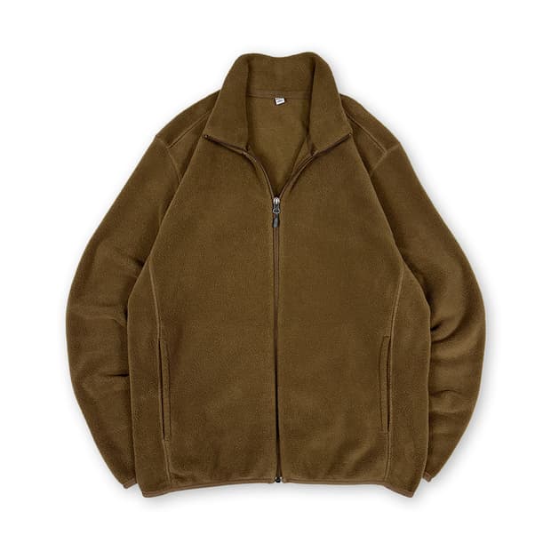 유니클로 브라운 플리스 자켓