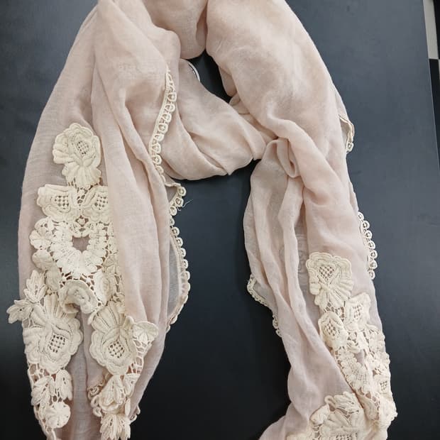 모리걸 꽃자수 머플러