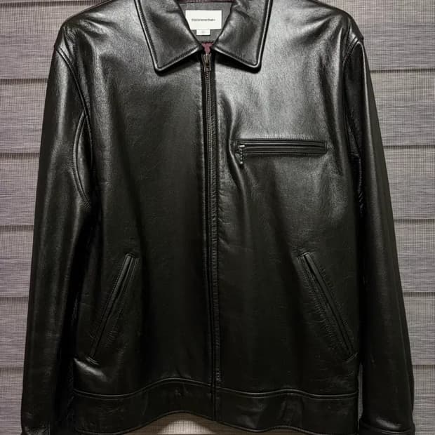 L) 디스이즈네버댓 thisisneverthat 레더 스포츠자켓