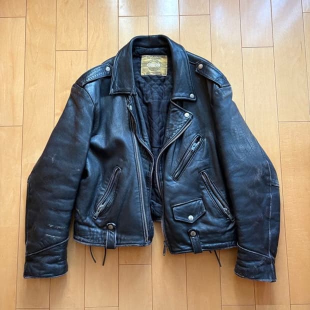70s 레더 자켓 라이더자켓