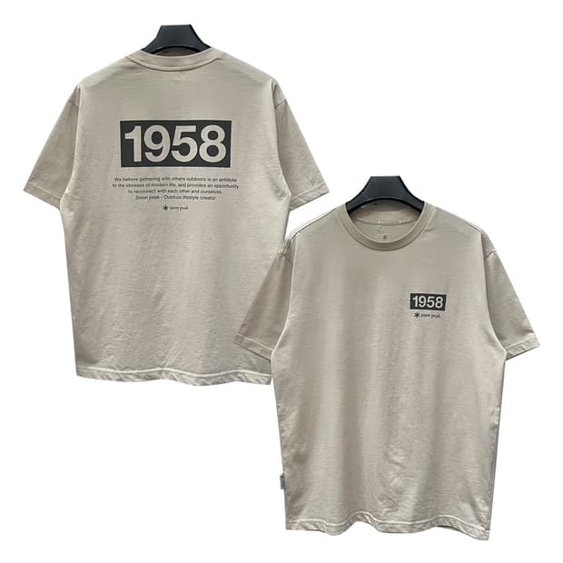 스노우피크 1958 그래픽 반팔티 100