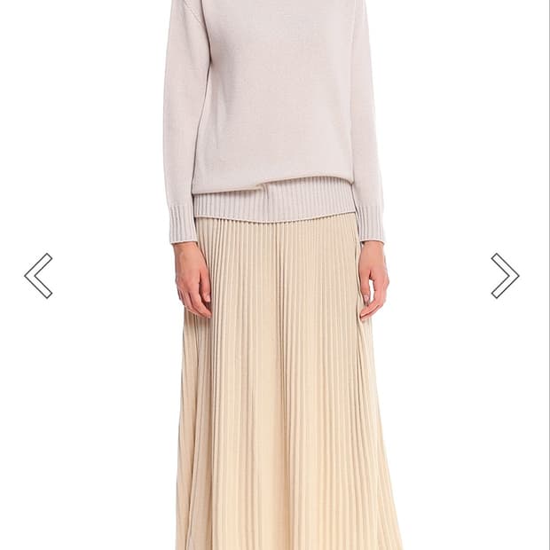 막스마라 위켄드 플리츠 니트 롱 스커트 XS사이즈