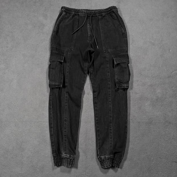 JUUN.J 준지 22FW 데님 카고 조거 팬츠