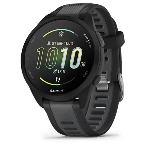 [미개봉] 가민 포러너 165 블랙 43mm