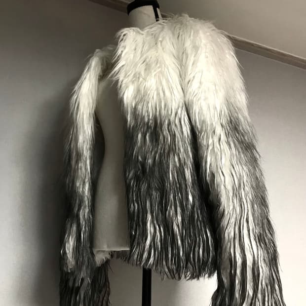 Nache Shaggy Ombre Faux Fur Jacket