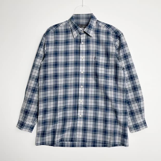 B1 YSL 입생로랑 클래식 체크셔츠 95사이즈
