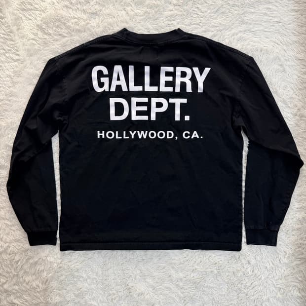 갤러리 디파트먼트(Gallery Dept.) 롱슬리브 티셔츠 - Blac