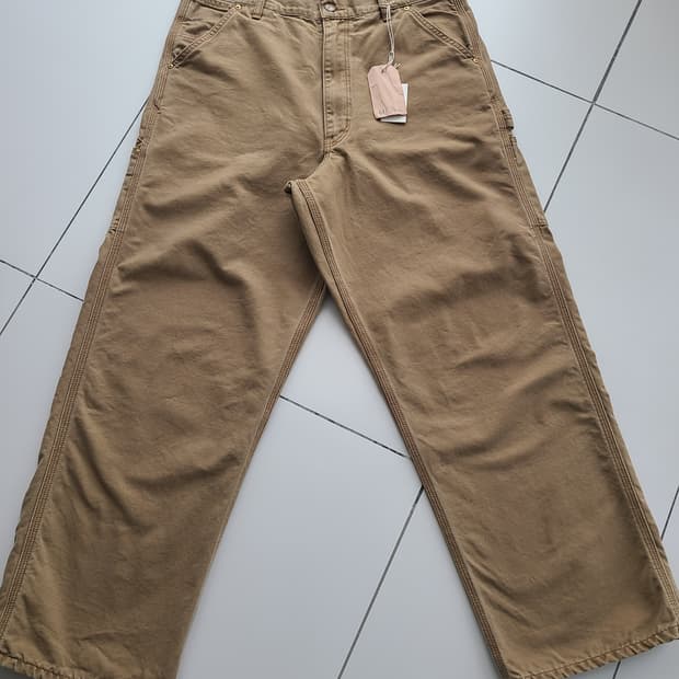 신상 오어슬로우 orSlow 데님 페인터 팬츠(Brown) 새상품 싸이즈
