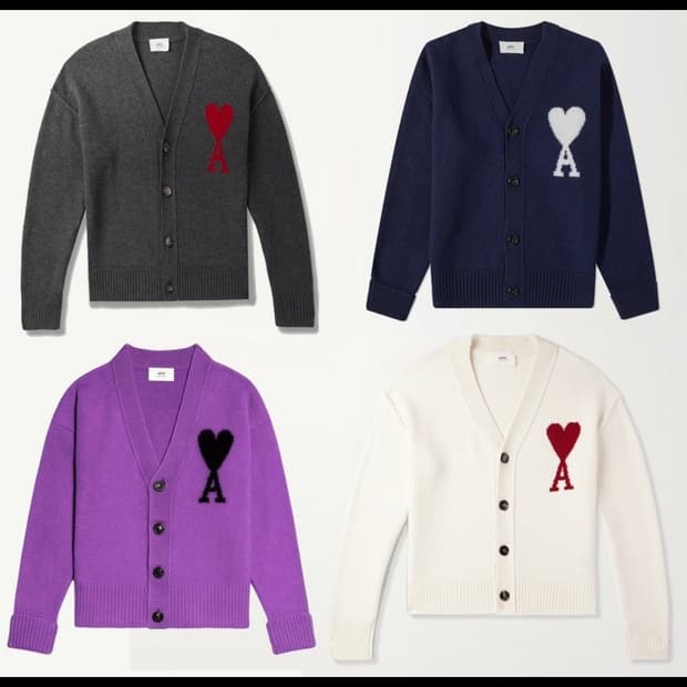 🔥[새상품/정품]🔥아미 빅하트 로고 가디건 3 color