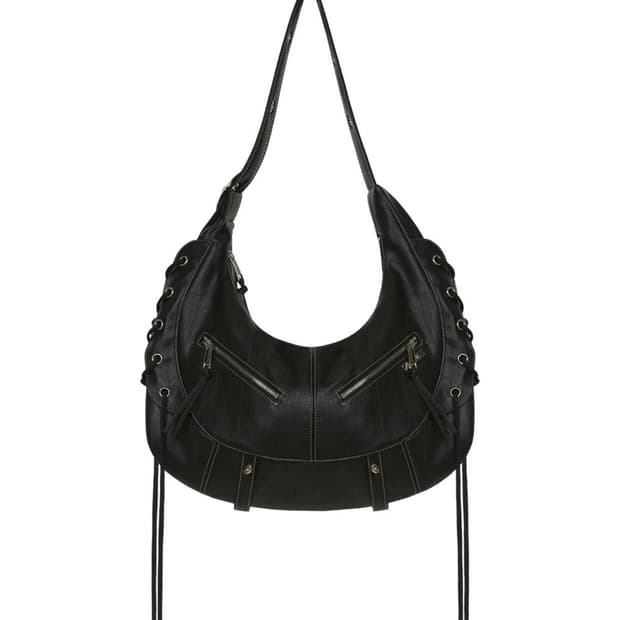 Halfmoon Moto Cross Bag (LEATHER)