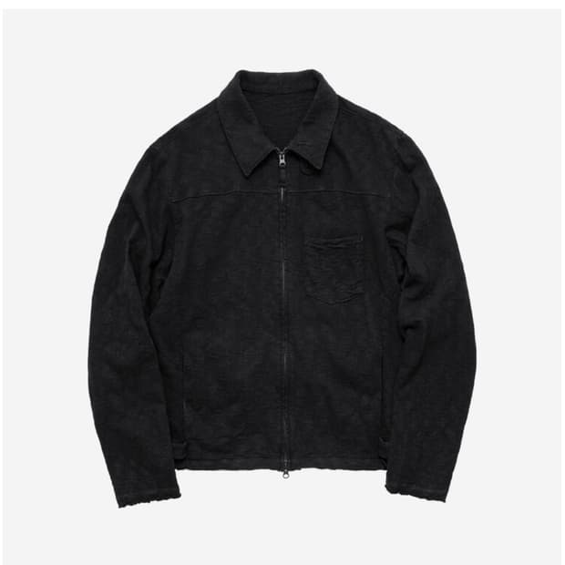 4) 폴리테루 슬럽 집 자켓 블랙