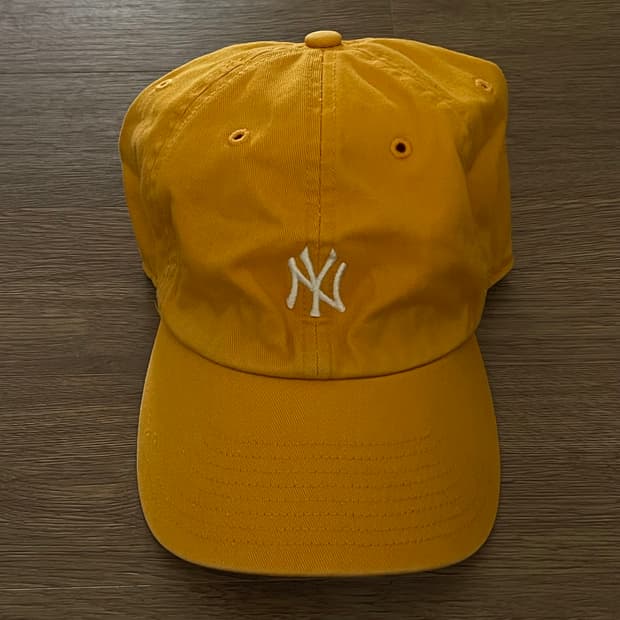 MLB 볼캡 옐로우 야구모자