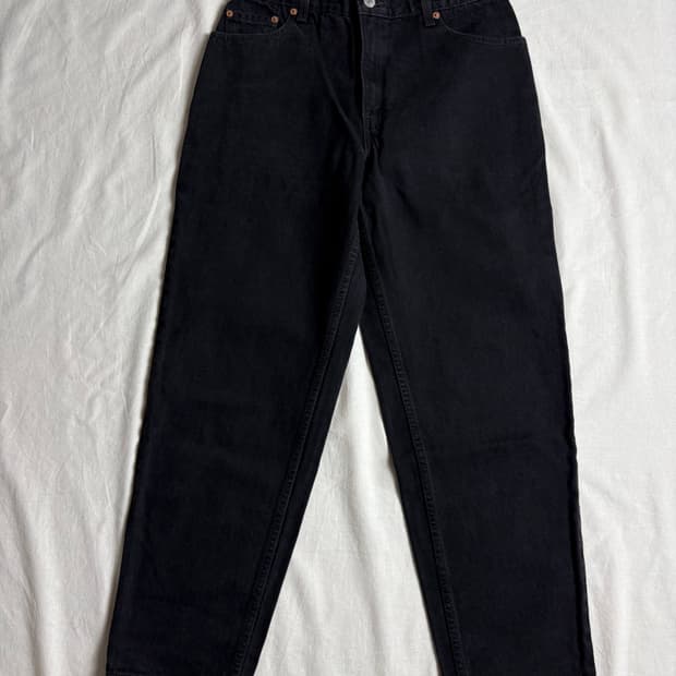 Levis 리바이스 블랙 데님팬츠 550 S