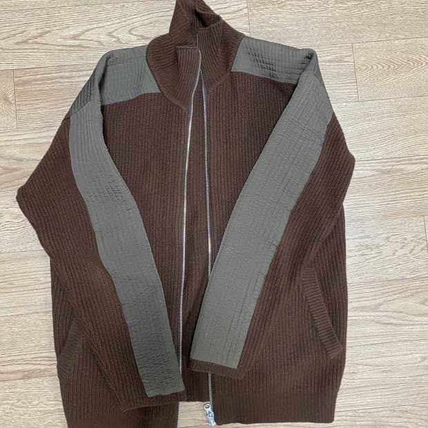 Hgbb 유콘 니트 집업 자켓