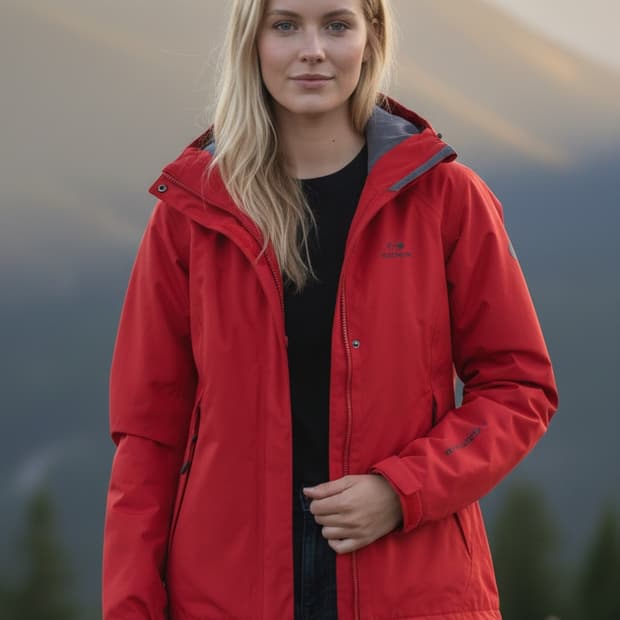 EIDER 고어텍스 남여공용 자켓 M 레드