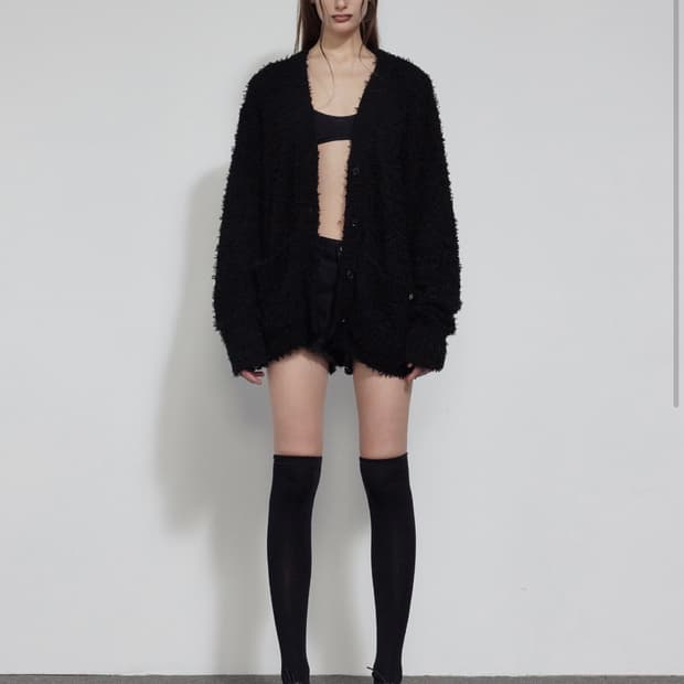 HAIRY OVERFIT CARDIGAN 보헤미안서울 헤어리 가디건