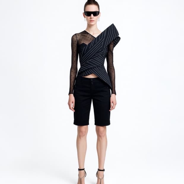 Burberry Black Label Black Shorts