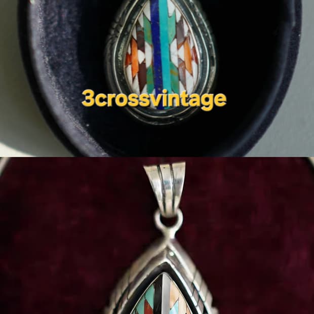 Original American Navajo Silver pendant 