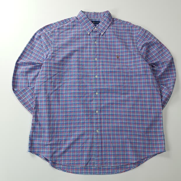 CJ028 2XL 폴로 멀티 플레드 체크 셔츠 남방