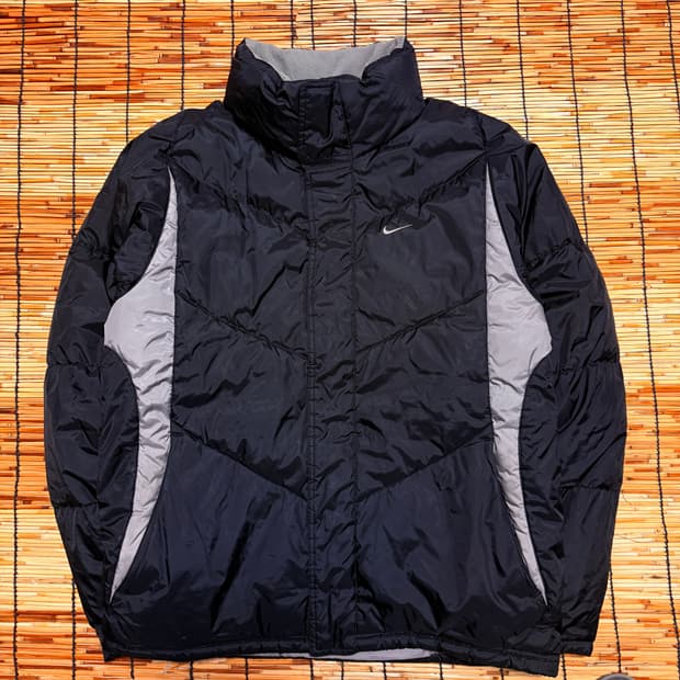 나이키 블랙 올드스쿨 고프코어 패딩 s