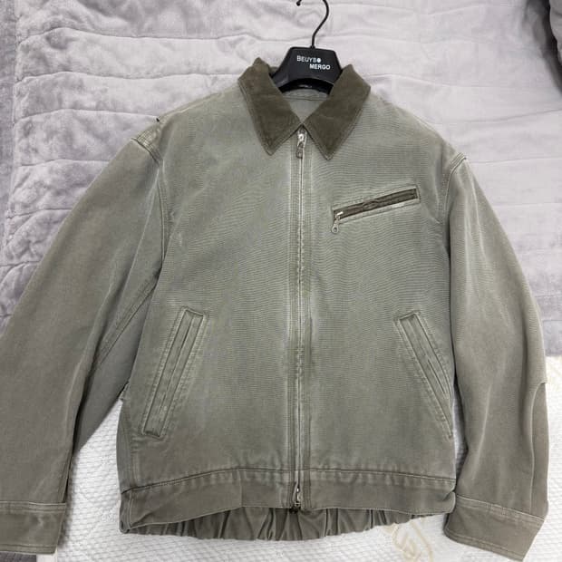 [S] 쿠어 오버다잉 페이디드 워크 자켓 워시드 카키