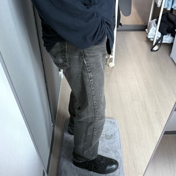 (33x34, 실측 32) 리바이스 505 USA 오렌지탭 흑청