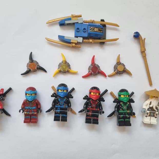 레고 닌자고 제이, 카이, 로이드, 니야, 마스터우 피규어