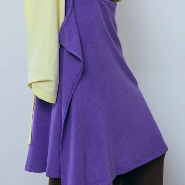 파이시스 미디스커트 퍼플