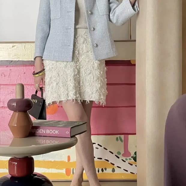 아뜰리에 드 쎄모먼 아리아 트위드 자켓