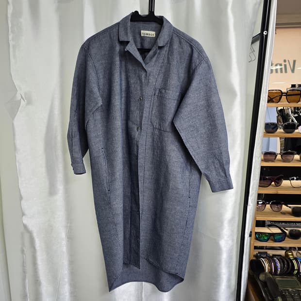 톰보이 롱셔츠 원피스 (1480)