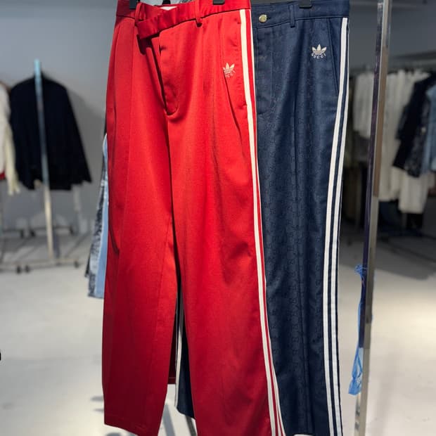Gucci X Adidas 구찌 아디다스 삼선 트랙팬츠 (Navy)