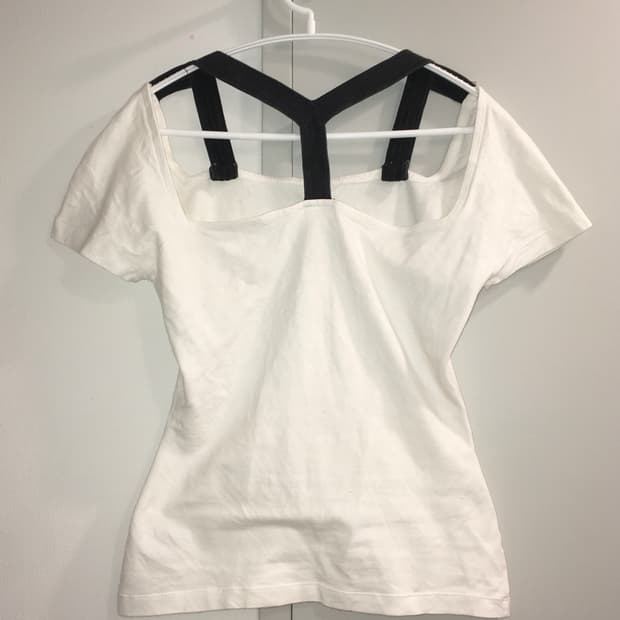 made in italy 유럽빈티지 컷아웃 티셔츠