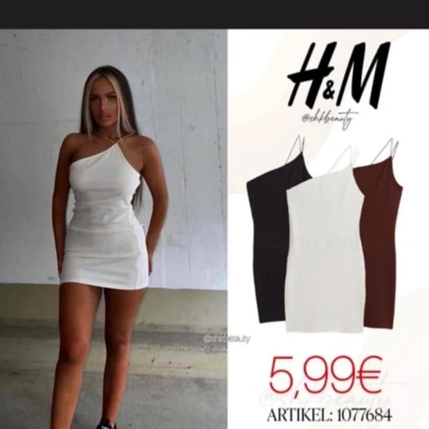 h&m 홀터넥 미니원피스