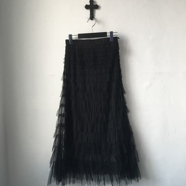 Sha layered long skirt