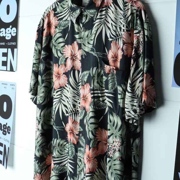 (XL-3XL) 브랜드빈티지 반팔셔츠 남방 USA 하와이안-H33127