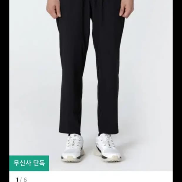 [무신사/무탠다드] 스트레치 스트레이트 팬츠 [블랙] L