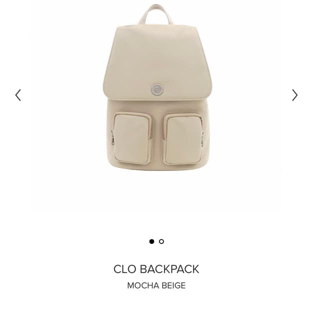 미닛뮤트 클로 백팩 모카 베이지