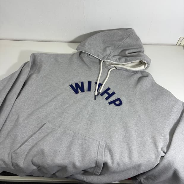 XL 퍼스탭 그레이 WITHP 후드티