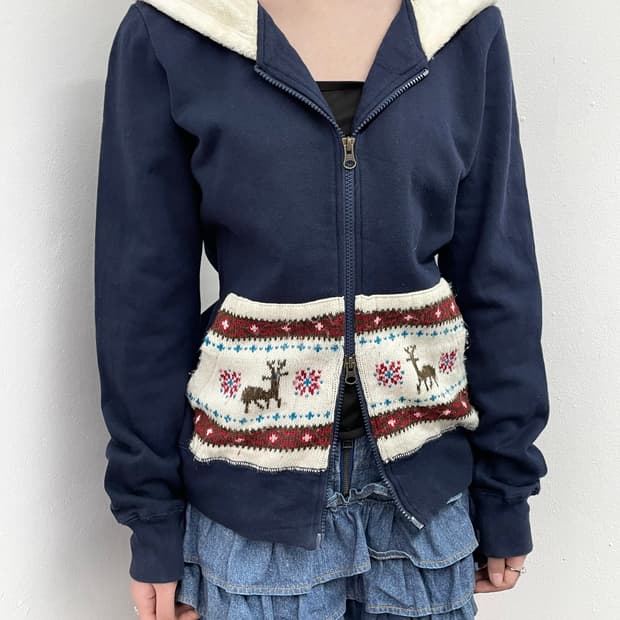 코지 노르딕 투웨이 후드집업