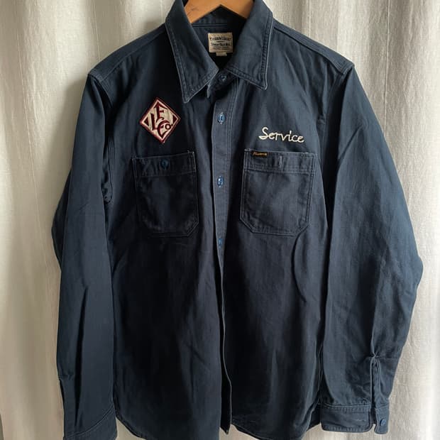 페로우즈 헤링본트윌 워크셔츠