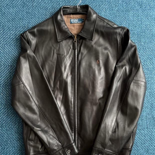 폴로 랄프로렌 맥스웰 램스킨 레더자켓