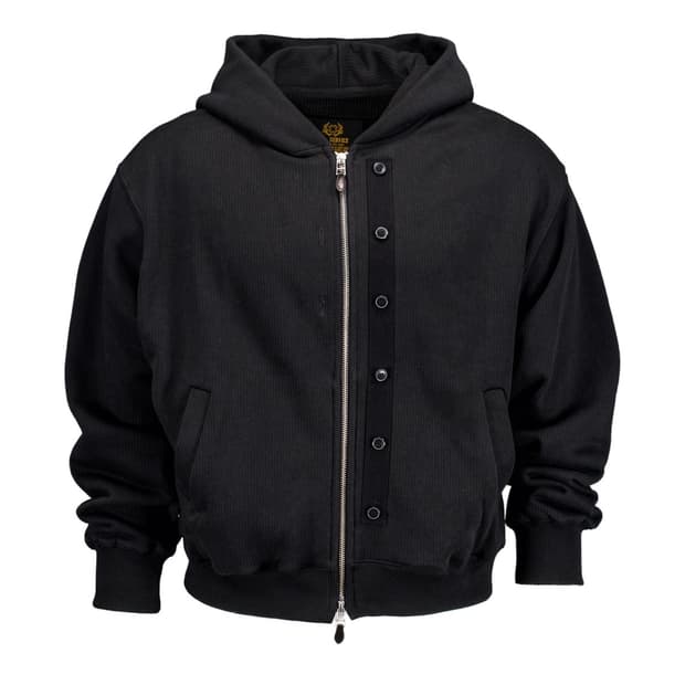 포그서비스 밀리터리 버튼 후드집업