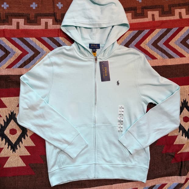 55) 폴로 랄프로렌 후드집업 민트 (새상품, QR정품)