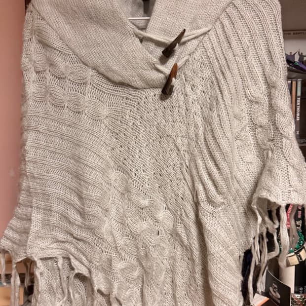 모리걸 갸루 판초 케이프