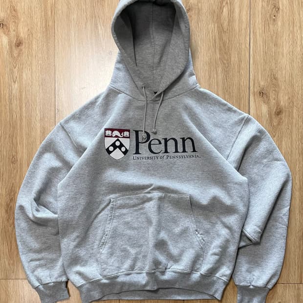 택포) 챔피온 X 펜실베니아 대학 컬리지 유니버시티 빈티지 풀오버 후드