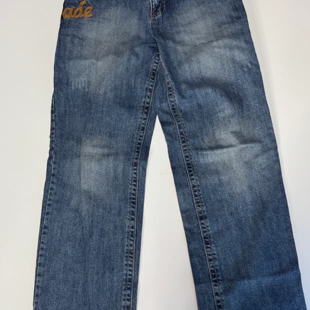 테이크원 빈티지 자수 펑키 데님팬츠 31.4