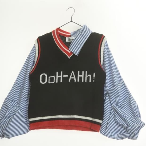 아메리칸 니트 + 블라우스