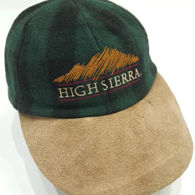 빈티지 High Sierra 울 스웨이드 가죽 스트랩 투톤캡 P1614